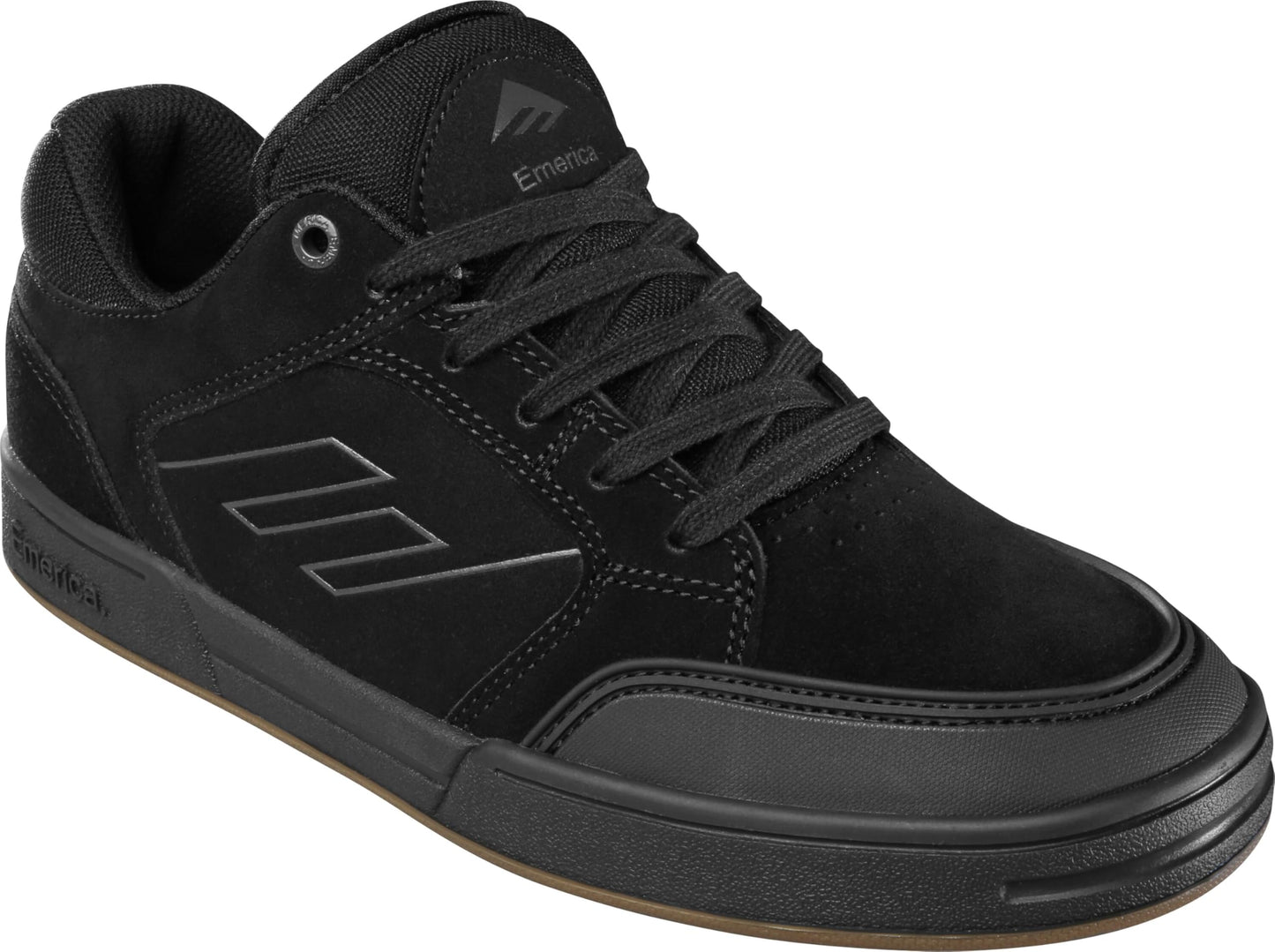 Emerica Heritic – Bold Skate Look, Reinforced Cupsole, Cushioned Feel, Everyday Sneakers Black/Black