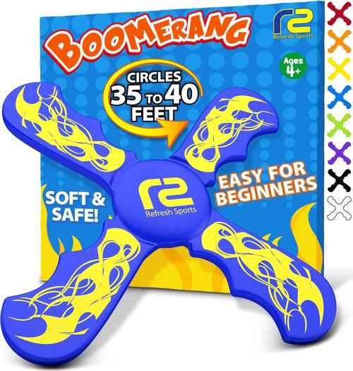 Boomerang Fun | Soft & Easy-To-Use Outdoor Toy for Kids - Ideal Gift for Ages 6-12