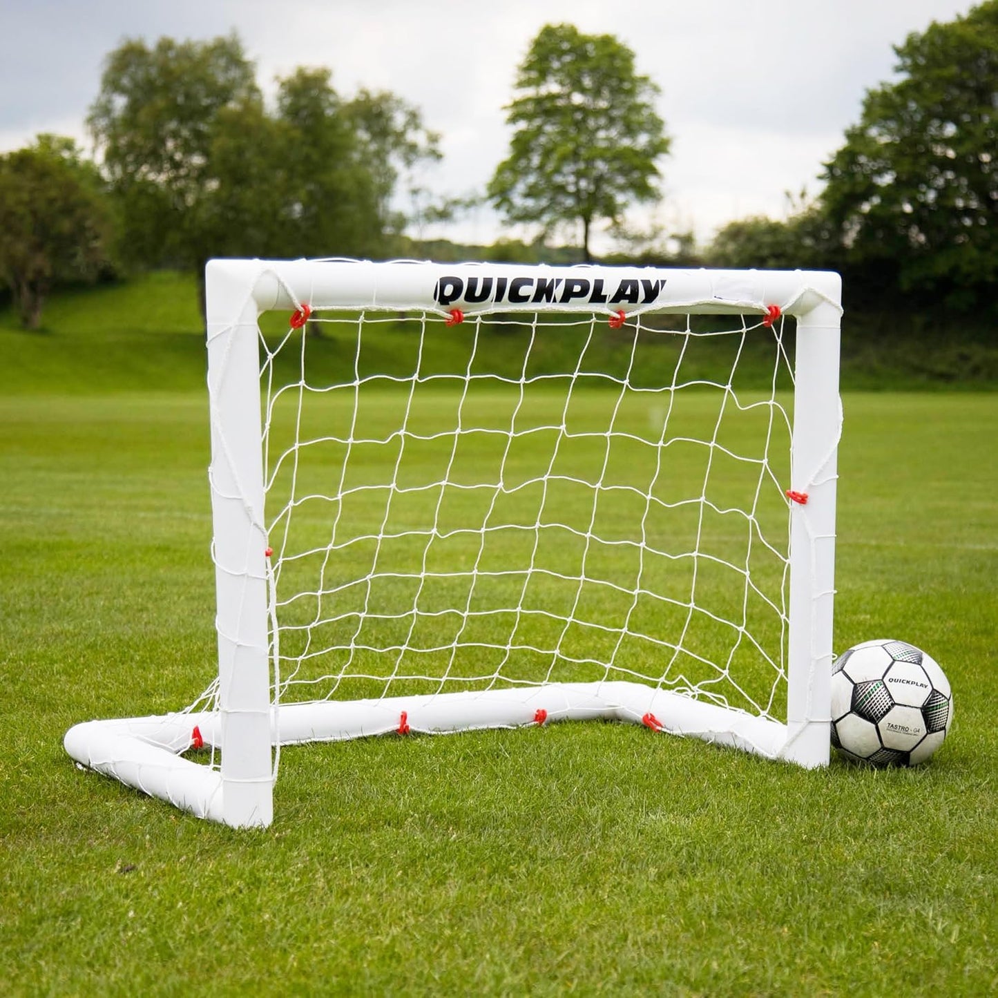 QUICKPLAY Q-Fold Soccer Goal - Portable & Weatherproof Design | Easy 30-Second Setup for All Ages