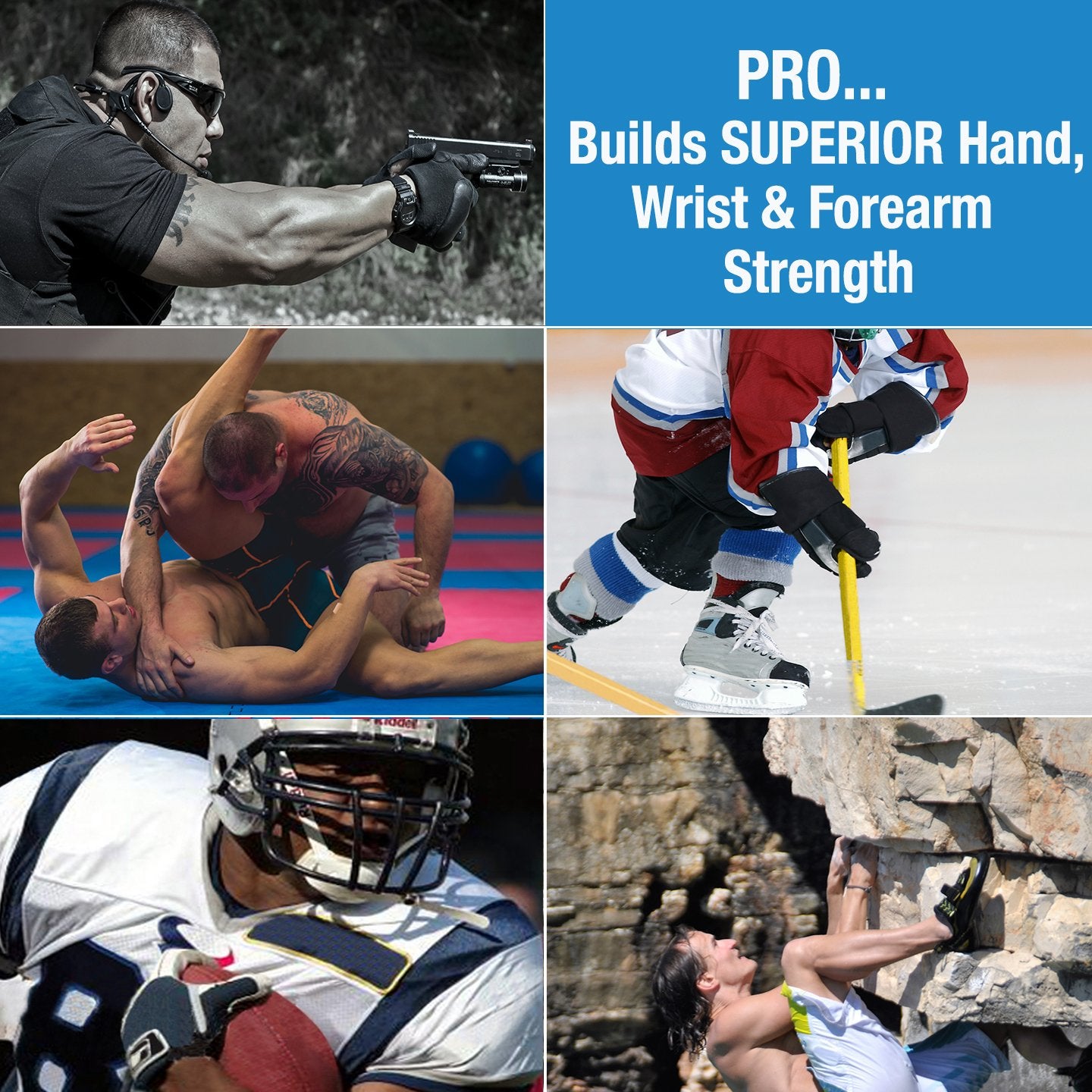 PROHANDS PRO Hand Exerciser, Finger Exerciser (Hand Grip Strengthener), Spring-Loaded, Finger-Piston System, Isolate and Exercise Each Finger, (13 lb XX-Heavy Tension, Orange-Pro)