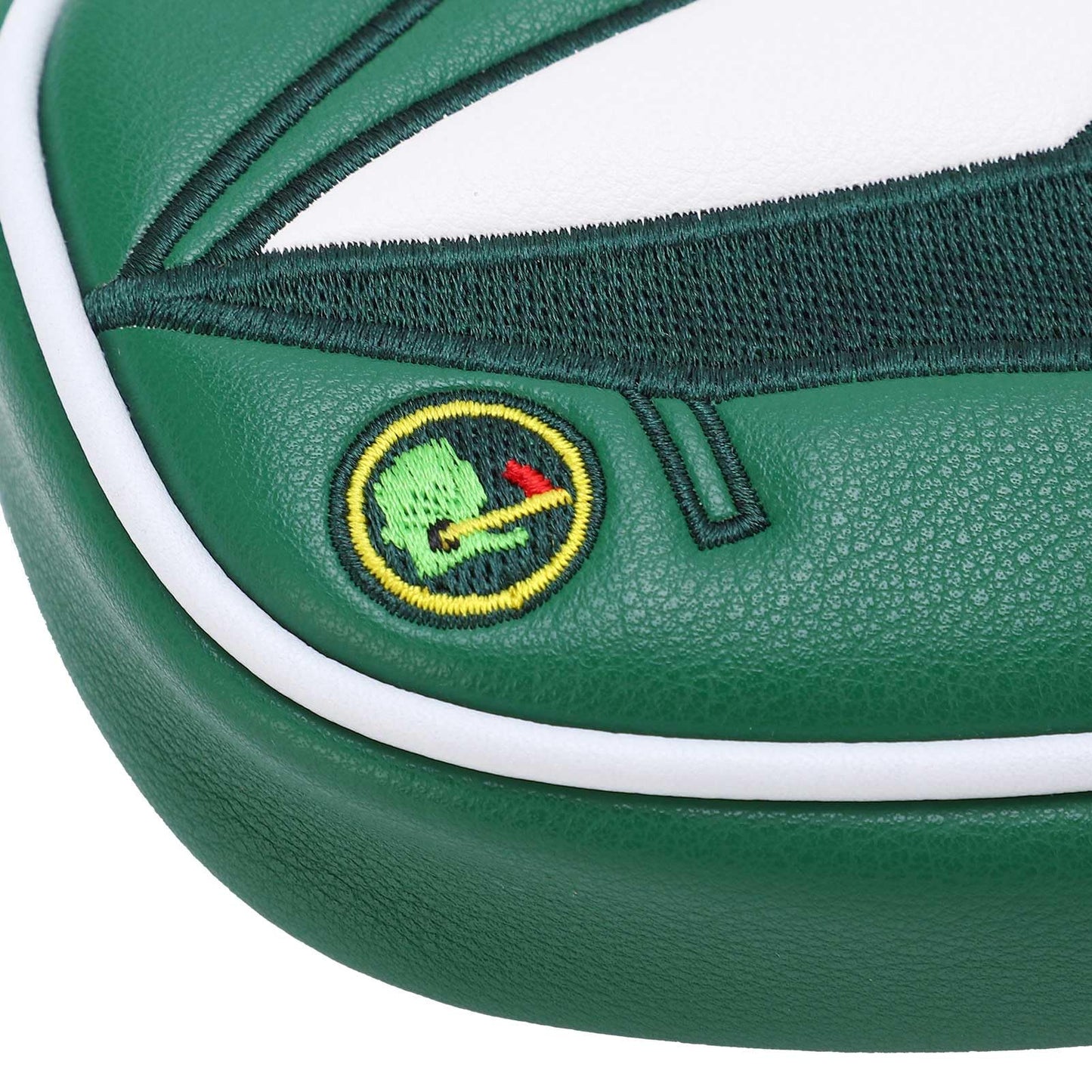 Putter Covers Odyssey Cover Putter Semicircle Putter Cover Mallet Putter Headcover Green Embroidered Cover Headcover Putter Cover Protector Copri Teste per mazza da Golf