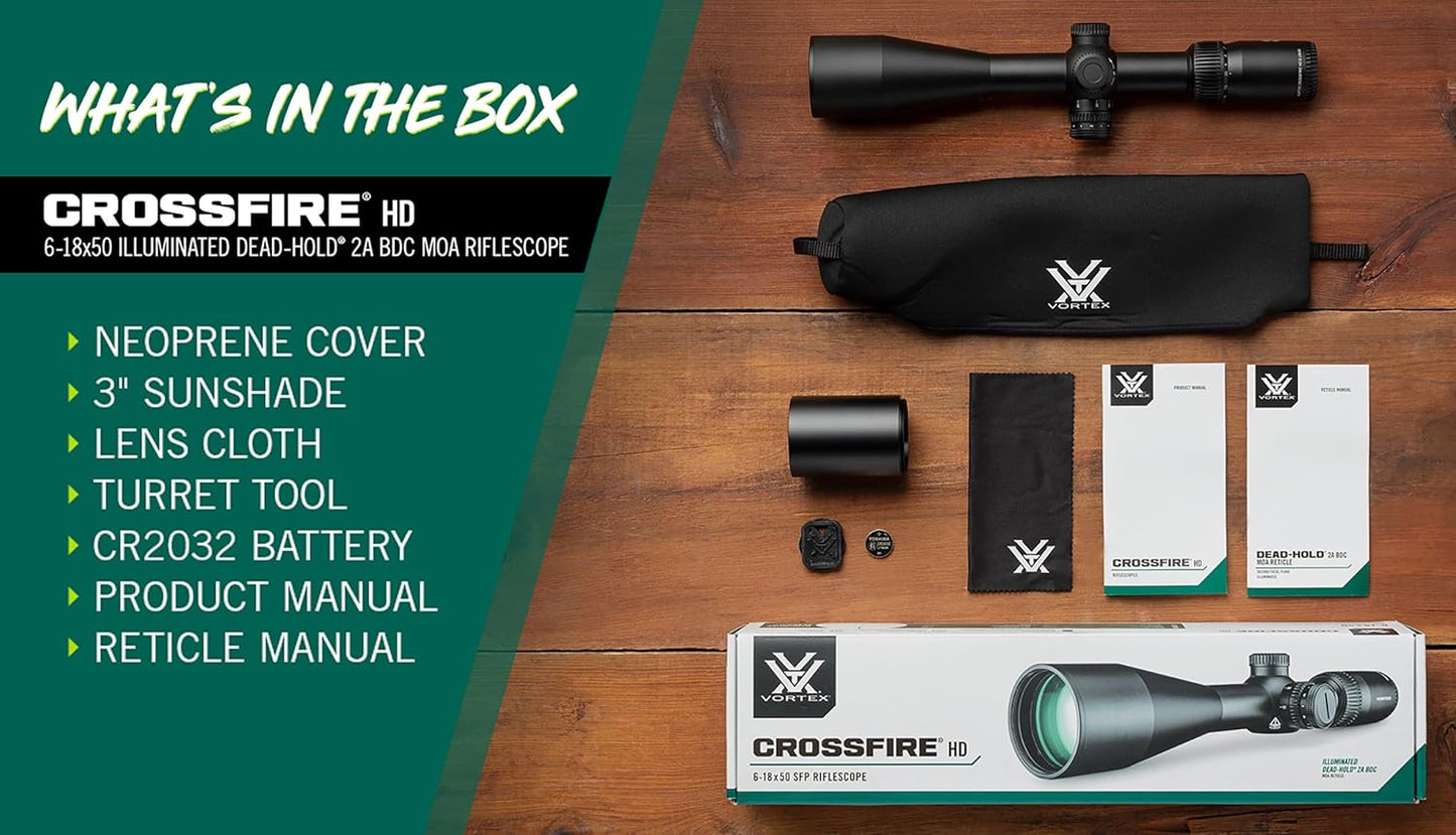 Vortex Crossfire HD Second Focal Plane, 30mm Tube Riflescopes