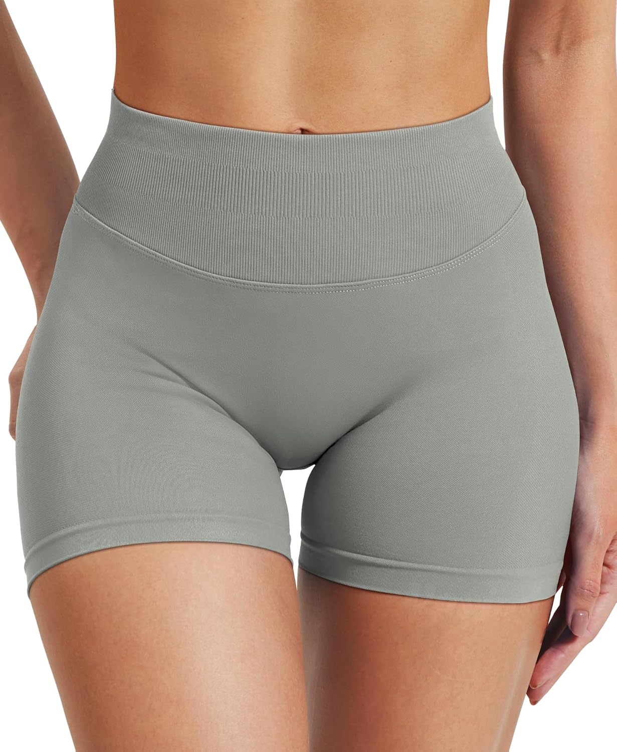 VOYJOY Women's Workout Shorts - Scrunch Butt Lifting Seamless Biker Shorts in Multiple Sizes