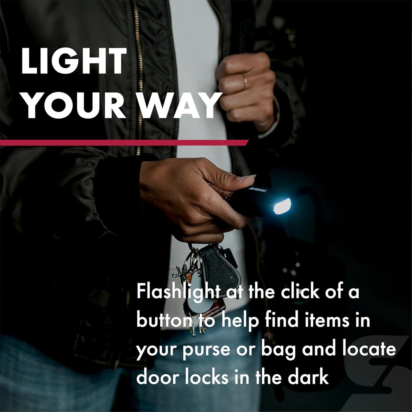 SABRE Personal Safety Kit - Pepper Spray & 2-in-1 Alarm with LED Light | 0.54 fl oz, 130dB Sound