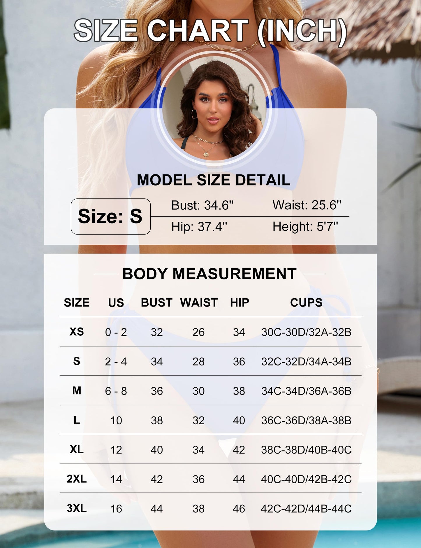 Blooming Jelly Womens 2 Piece Swimsuit High Cut Two Piece Bikini Sets String Sexy Cheeky 2025 Bikinis (M, Hot Pink)