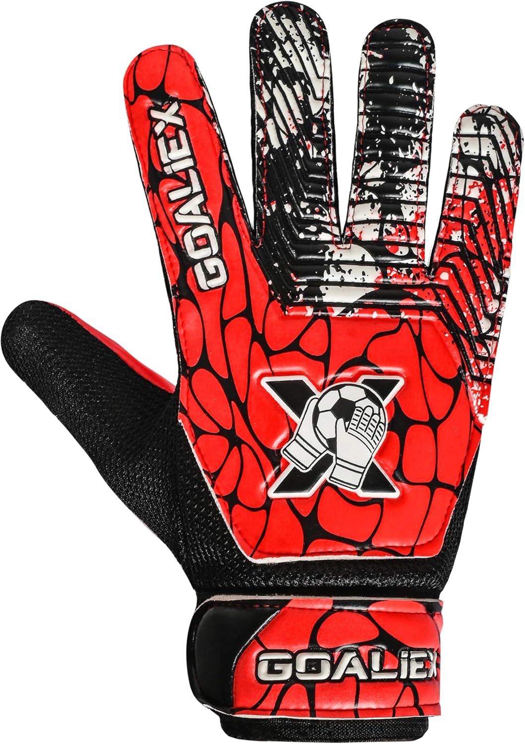 Skiennix Soccer Goalie Gloves - Youth Football Goalkeeper Gloves with 4mm Super Grip Palm - Double Wrist Support