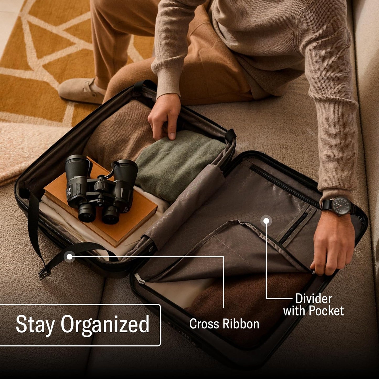 Samsonite Freeform Hardside Carry-On Luggage - TSA Approved, Expandable Suitcase with Spinner Wheels - Black