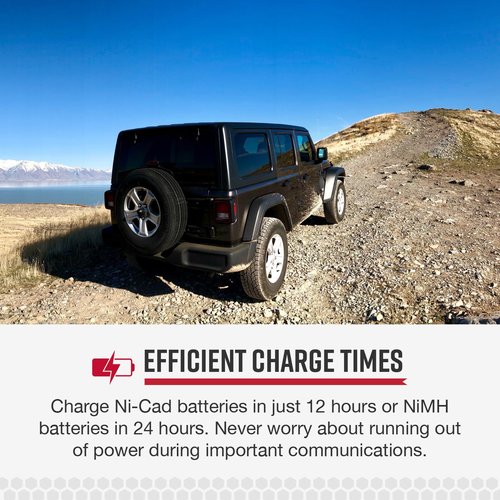 Cobra AC Battery Charger for Cobra Handheld CB Radios - 12 Hour Ni-Cad & 24 Hour NiMH Batteries Charge Times (CA 45 C B)