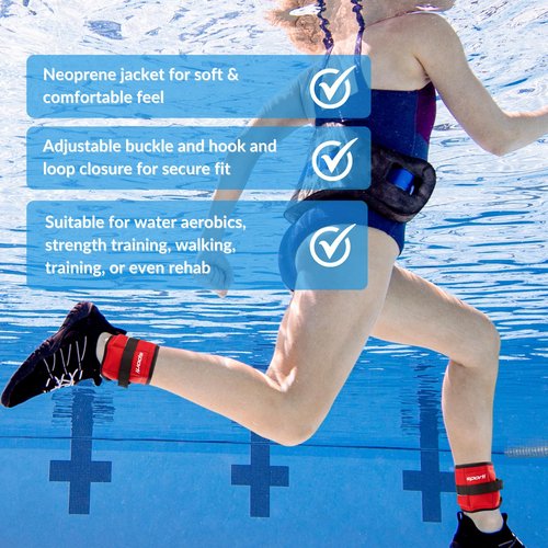 Sporti 5lbs Fitness Ankle Weights - Blue - 5 lb