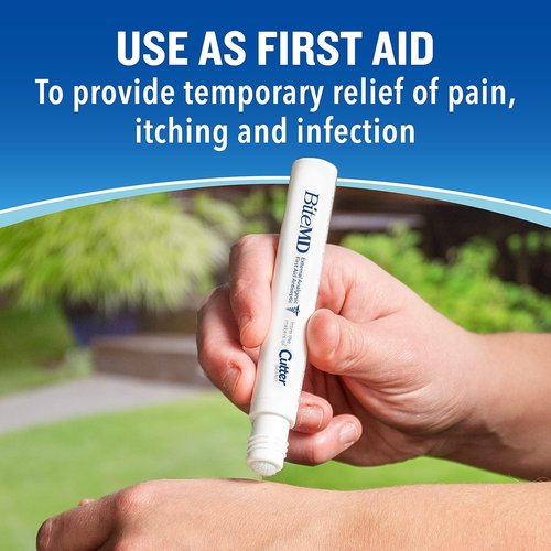 Cutter BiteMD Insect Bite Relief Stick - Analgesic & Antiseptic Formula, 0.5 Fl Oz