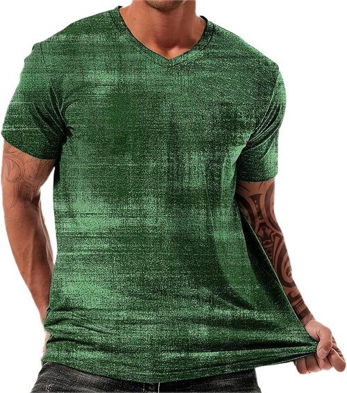 Domirica Men's Graphic T-Shirt - Breathable Crewneck Casual Summer Top | Loose Fit, Short Sleeves, Hawaii Style