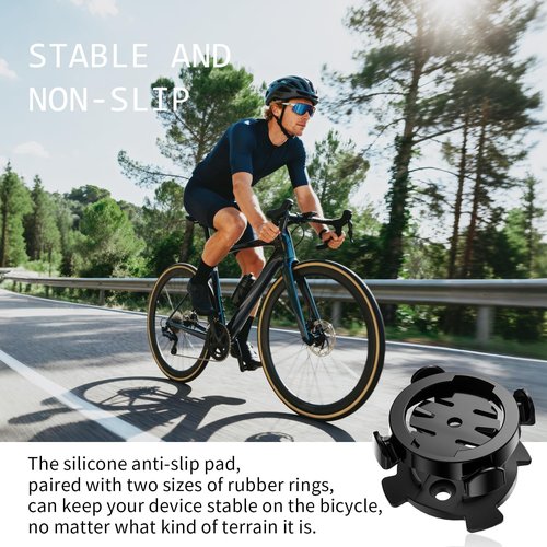 Garmin Bike Mount - Quick Release Out-Front Cycling Computer Adapter | Compatible with CooSpo, XOSS, iGPSPORT - Black