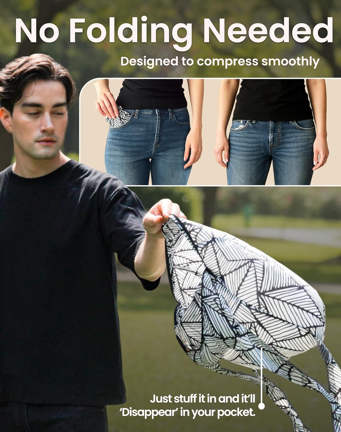 Nanobag Daypack - Ultralight 16L Foldable Travel Backpack | Reusable & Packable for Men & Women