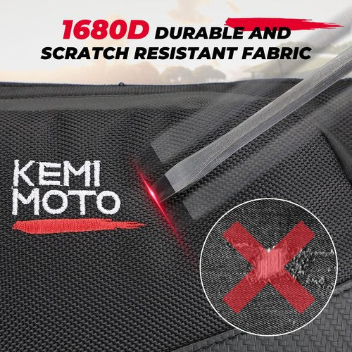 KEMIMOTO Golf Cart Dash Storage Bag Compatible with Club Car Tempo, 1680D, No Drilling Organizer Bag, Waterproof, Black