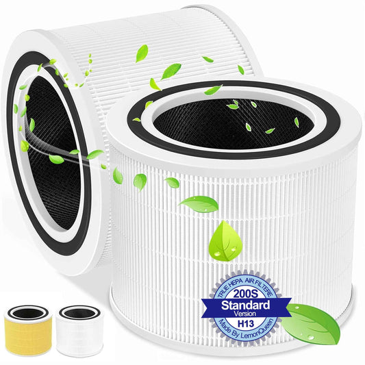 Core 200S Replacement Filter for LEVOIT Core 200S Smart WiFi Air Purifier,Core 200S-P Air Purifier,Fit for Levoit 200S Filter Replacement,3-in-1 True HEPA, Activated Carbon,Core 200S-RF,2Pack