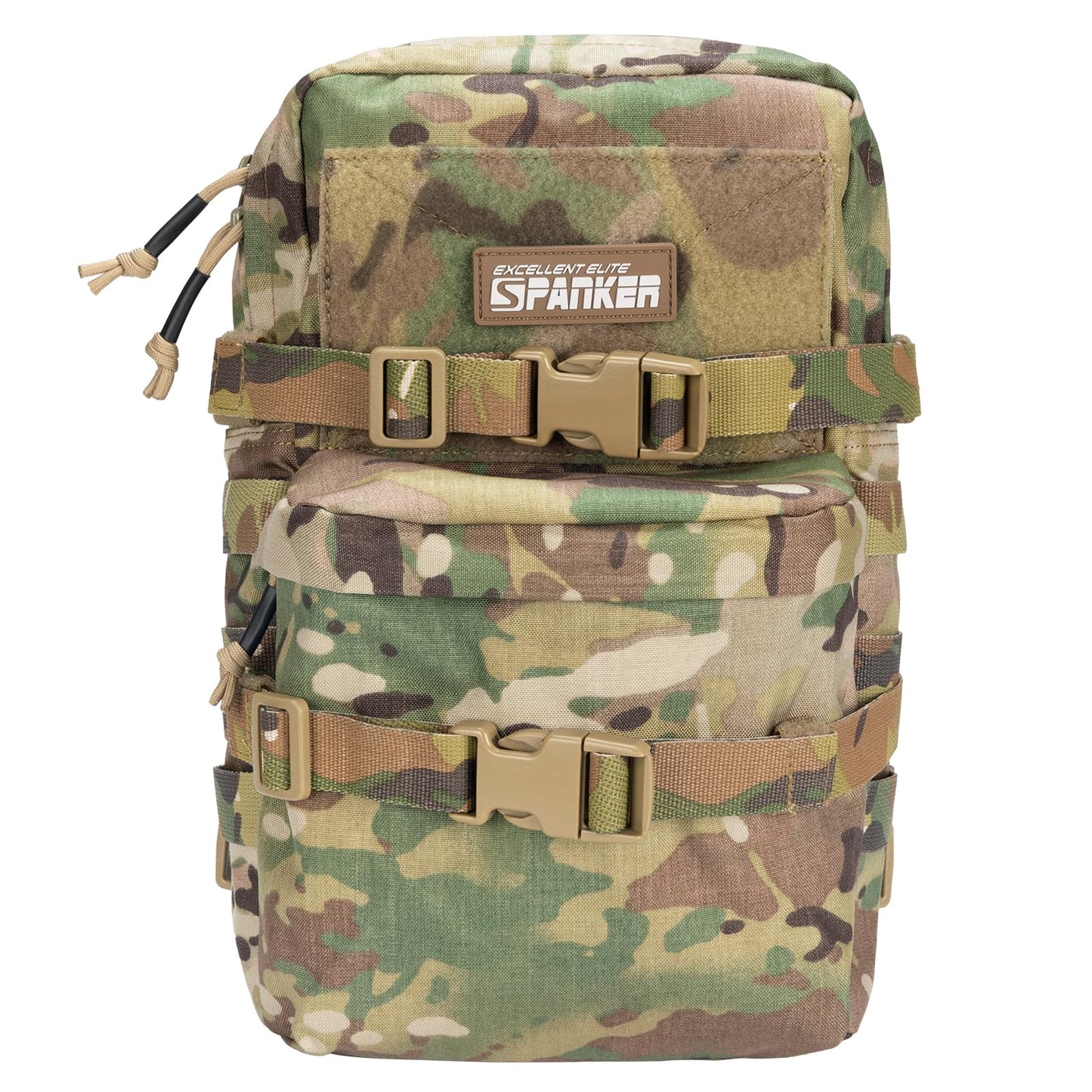 EXCELLENT ELITE SPANKER Tactical Small MOLLE Hydration Pack Water Bladder Carrier Pack for Tactical Vest Backpack Plate Carrier (Multicam-Nylon)