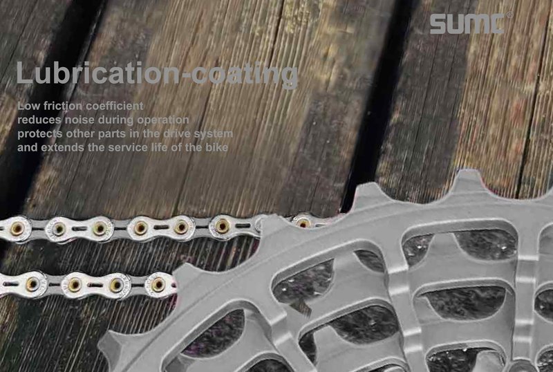 Bike Chain 116 Links 1/2”X11/128” for 11/22-Speed