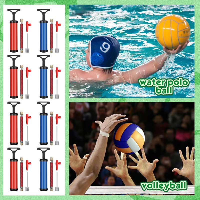 Shihanee 36 Sets 36/60 Sets Ball Pump Bulk for Sports Balls with Needles Nozzles Flexible Extension Hose for Basketball Soccer Football Volleyball Water Rugby Exercise Sports Ball Balloon