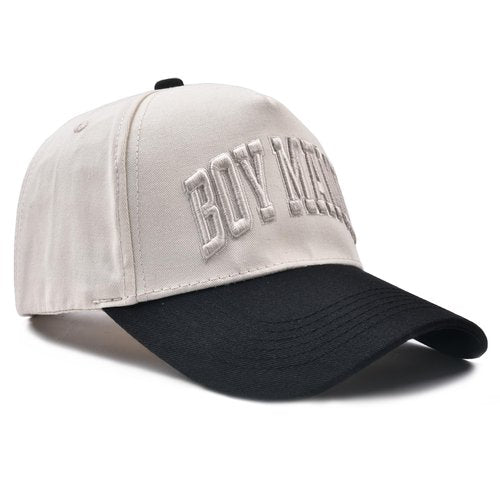 Boy Mama Hat- 3D Embroidered Mom Hat Adjustable Cotton Baseball Caps for Women Black