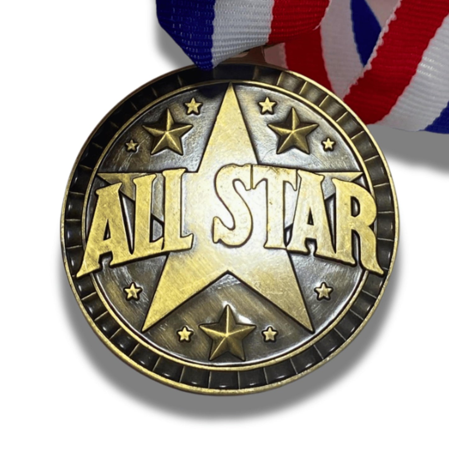 We Da Goat All Stars Medals - 2" All Star Award for Baseball Accessories, Football Accessories, Perfect for Baseball Necklace Gifts and Basketball Award for All Stars (1 Medal)