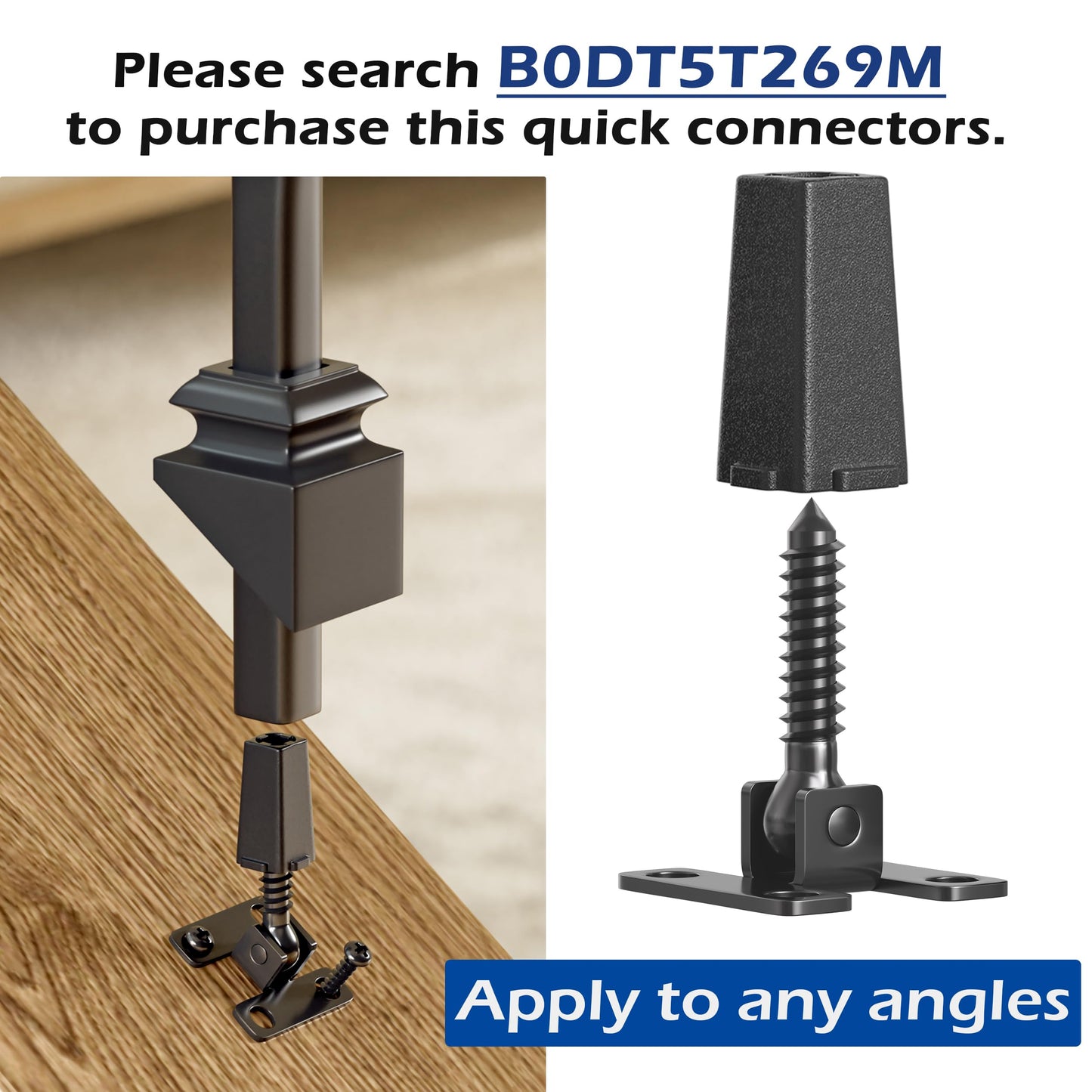 Wrought Iron Hollow Balusters - Deck Spindles Stair Railing Indoor,Stair Single Basket Hollow Iron Baluster Stair spindles, for Staircase Interior, Includes 2 Drill Bits for Wood(12 Pack Black)