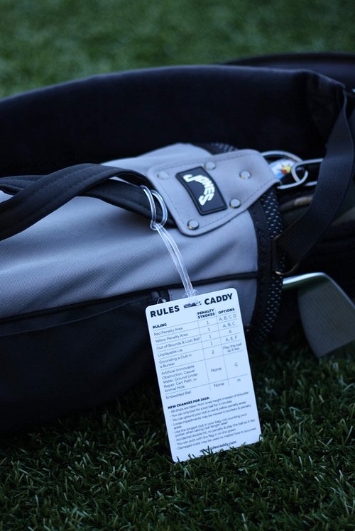 Rules Caddy – USGA Rules of Golf 2026 Quick Reference Card – Golf Bag Tag & Pocket Size Rules Guide – Waterproof Training Aid
