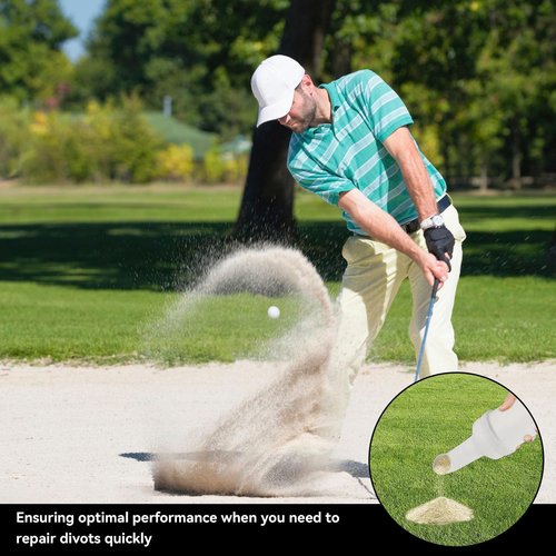 Kukyller Golf Sand Bottle, Portable Universal Golf Sand Divot Filler Bottle, Cart, Matte Filler Golfing Carts Accessory