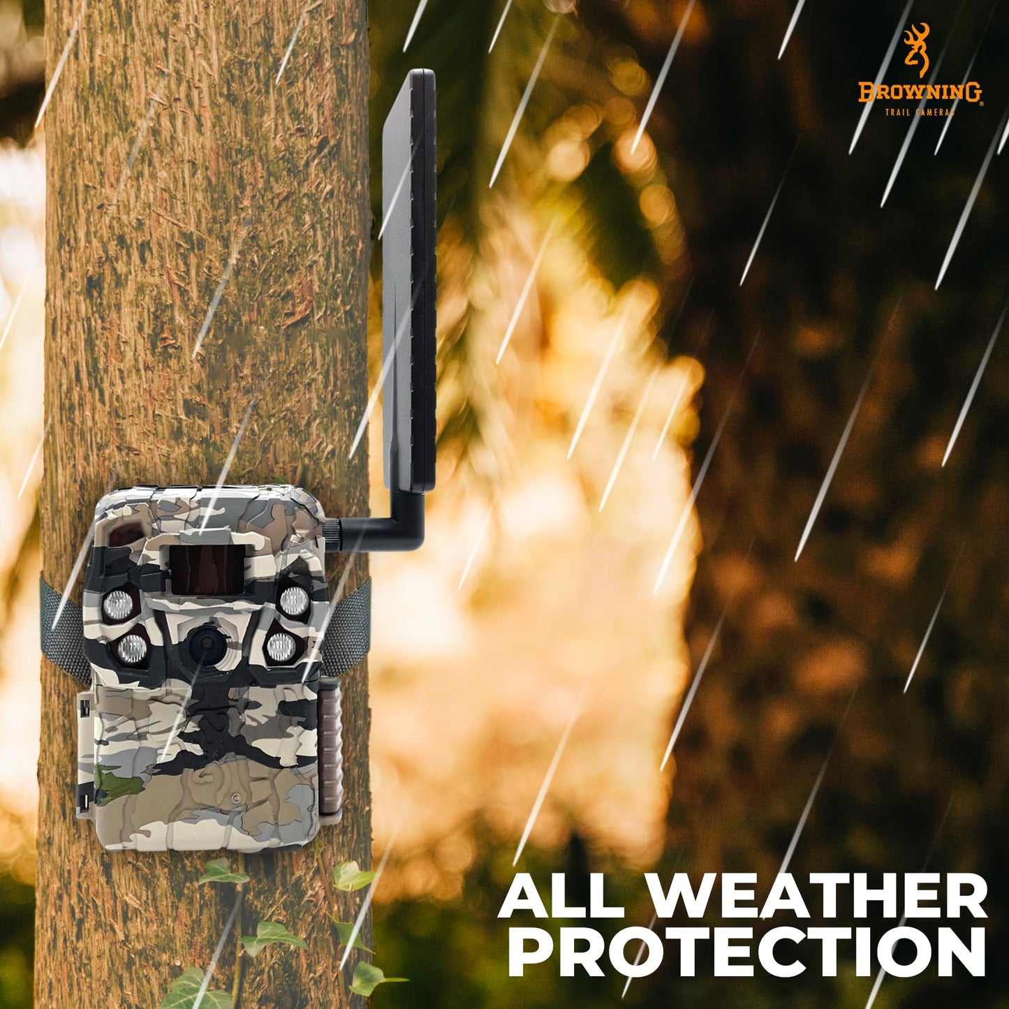 Browning Cellular Trail Camera Defender HD 24MP Trail Camera OVIX Camo Pattern Dual SIM Hunting Game Trail Camera, 110' Night Detection Range & Smartphone Cpompatible Trail Camera
