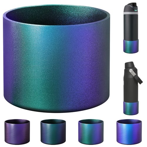 UBEEKOO Silicone Boot for Owala 24oz FreeSip,Twist,and Flip Stainless Steel Water Bottle,Sleeve Cover for Stanley IceFlow 24oz,Anti-Slip Bottom Protective for Owala Accessories,Chameleon Green