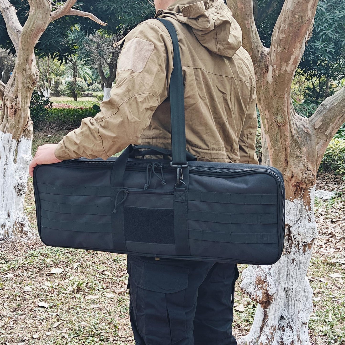 XTACER Tactical Bow Case - Fully Padded MOLLE Recurve Takedown Bow Storage Solution