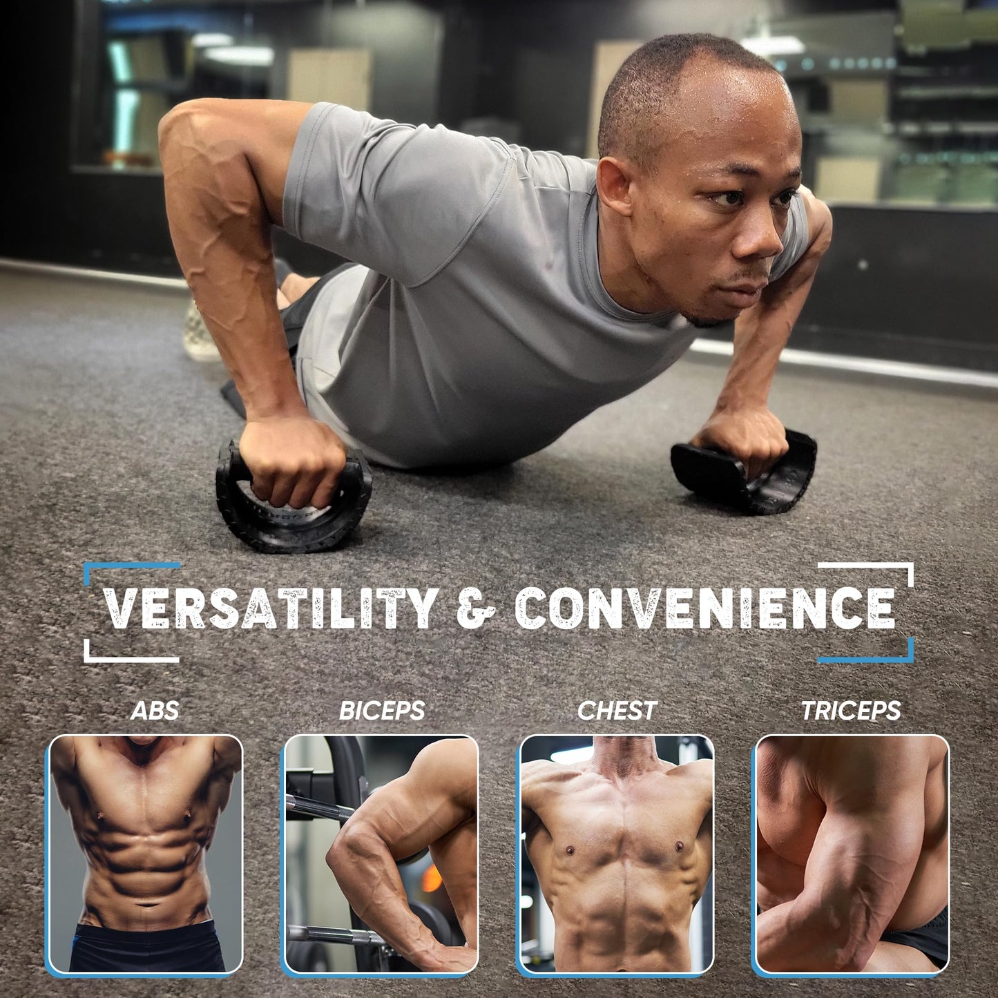 Maxreach Ultra Rockers – Instability Training Platform for Core Strength, Balance, and Stability | Wrist Relief for Push-Ups & Strength Training | Home Gym & Fitness Equipment