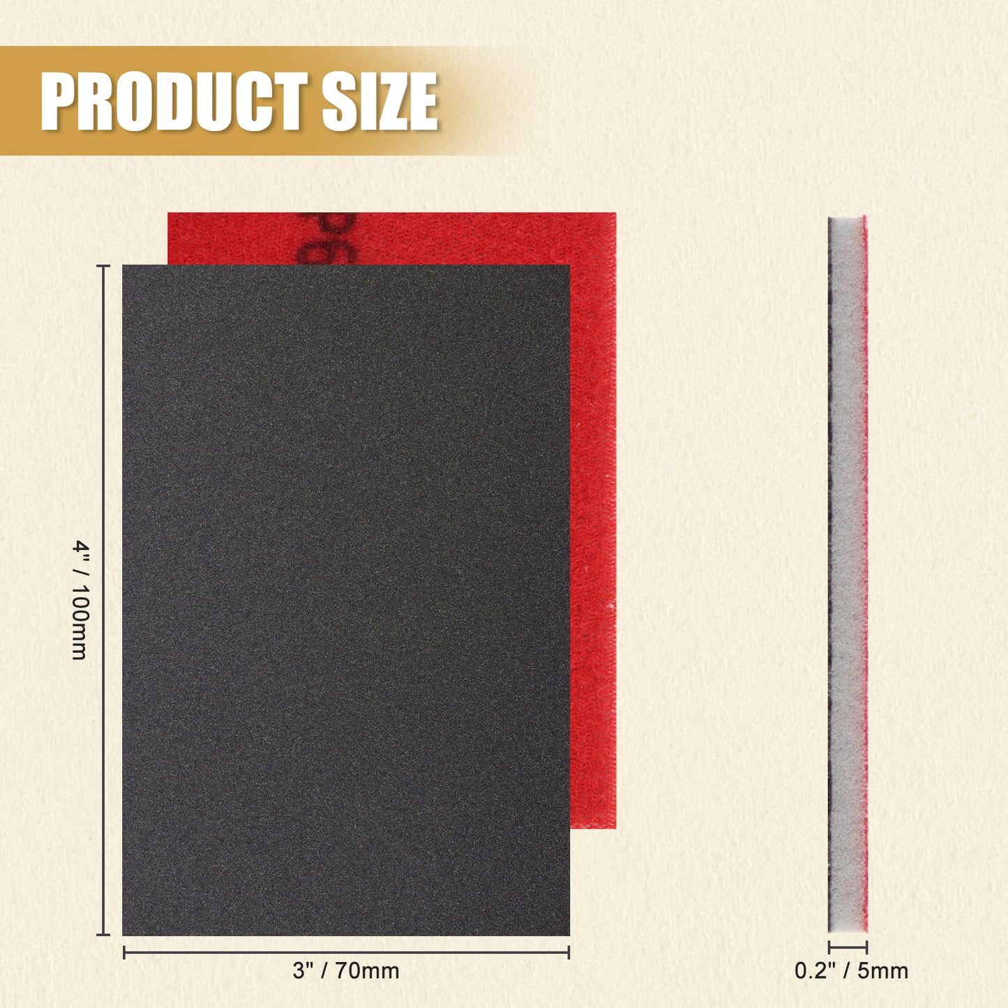 24pcs Sanding Sponge Set, 12 Different Grades of Sanding Block 180-3000Grits, Reusable Wet and Dry 4"x3" Sand Paper for Metal Wood Drywall Walls Stone Automotive Paint Plastic DIY(Variety of Grits)