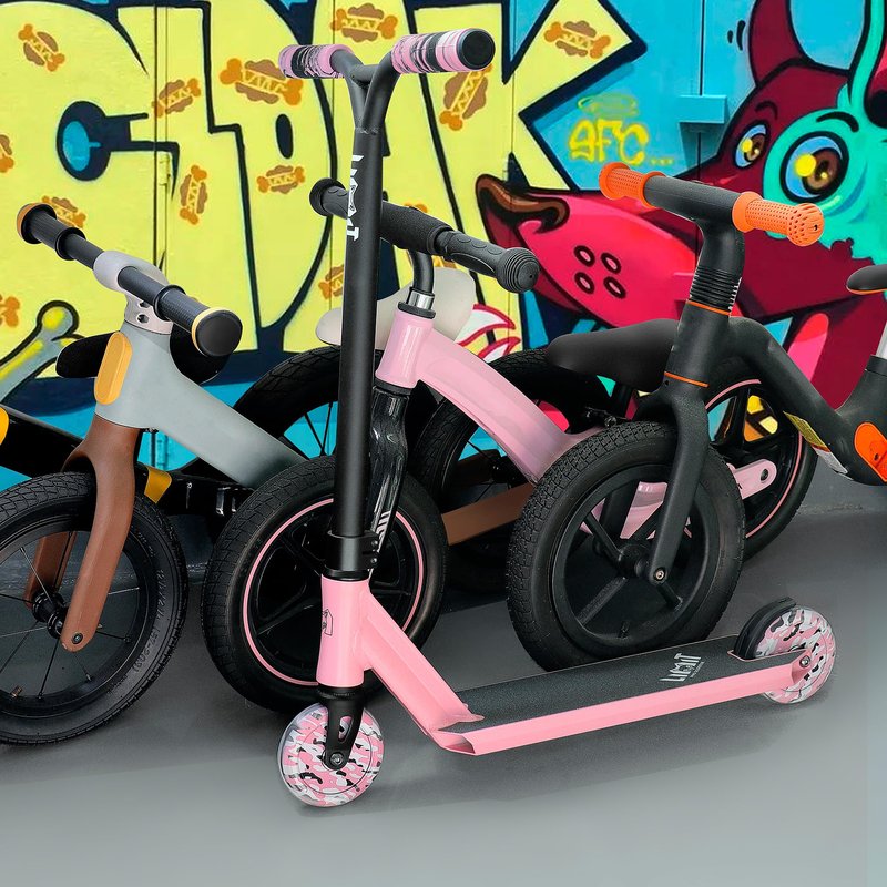 Limit LMT68 Mini Pro Kick Stunt Scooter-Short and Small Freestyle Trick Scooters for Kids Ages 5 Years and Up-Professional Complete BMX Scooter Perfect for Beginners Children Boys and Girls Gifts Pink