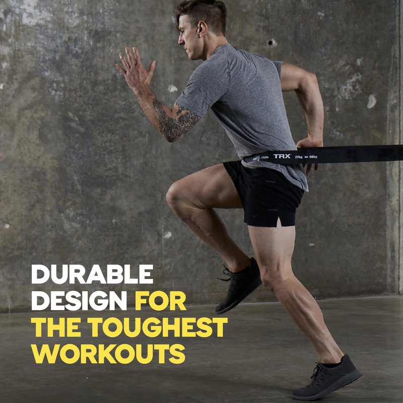 TRX Training Strength Band, Full-Body Resistance Band for Home and Gym Use, Resistance Band for Working Out, 5 lbs - 15 lbs, Blue