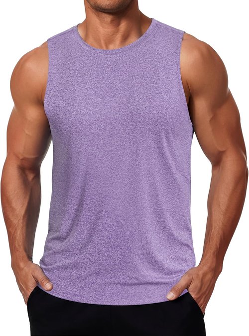 COOFANDY Men's Dry Fit Workout Tank Top - Sleeveless Athletic Shirt with UPF 50+ Protection | Summer Gym Wear