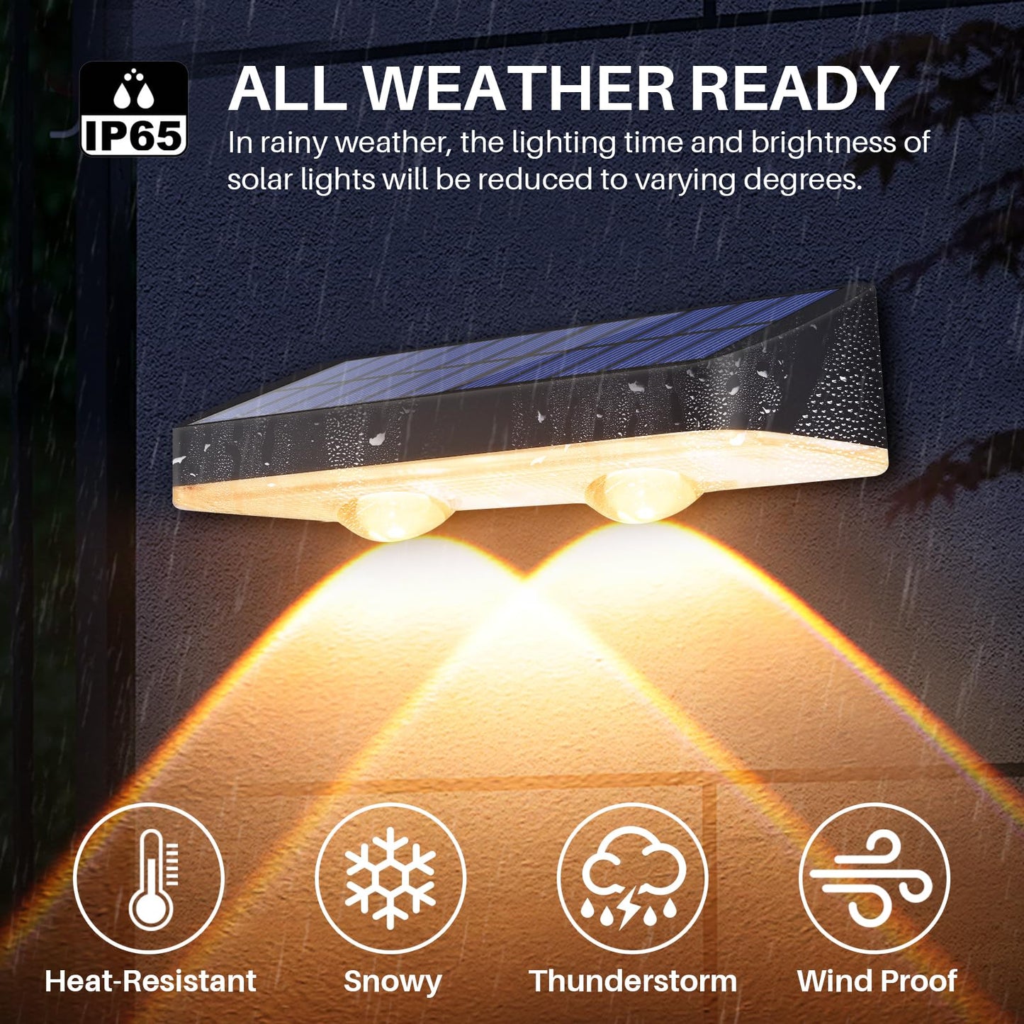 XmnSoly Solar Lights Outdoor for Mailbox, House Numbers, Address, Sign 3000/4000/6000K 3 Modes Waterproof Dusk to Dawn Lighting(2 Pack)