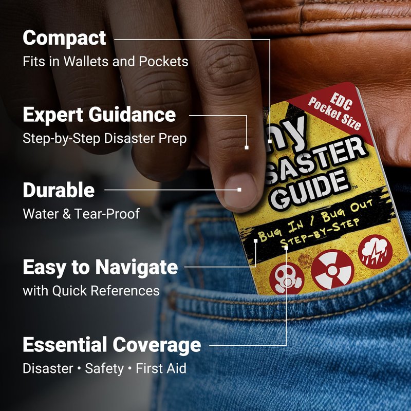 Tiny Disaster Guide – Pocket Emergency Preparedness Handbook for Survival, Safety, First Aid, Natural Disasters & Everyday Crisis Response, Pack of 1