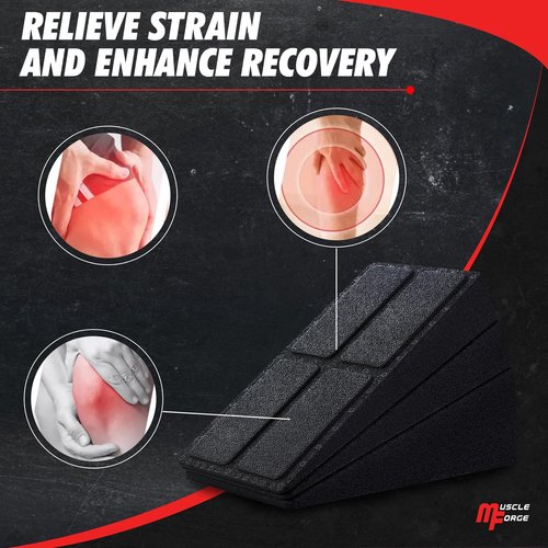 MuscleForge Squat Wedge Block - Calf Stretcher for Stretching, Weightlifting, Agility and Heel Elevated Squat Training - Calf Raise Block, Slant Board for Squats & Mobilisation