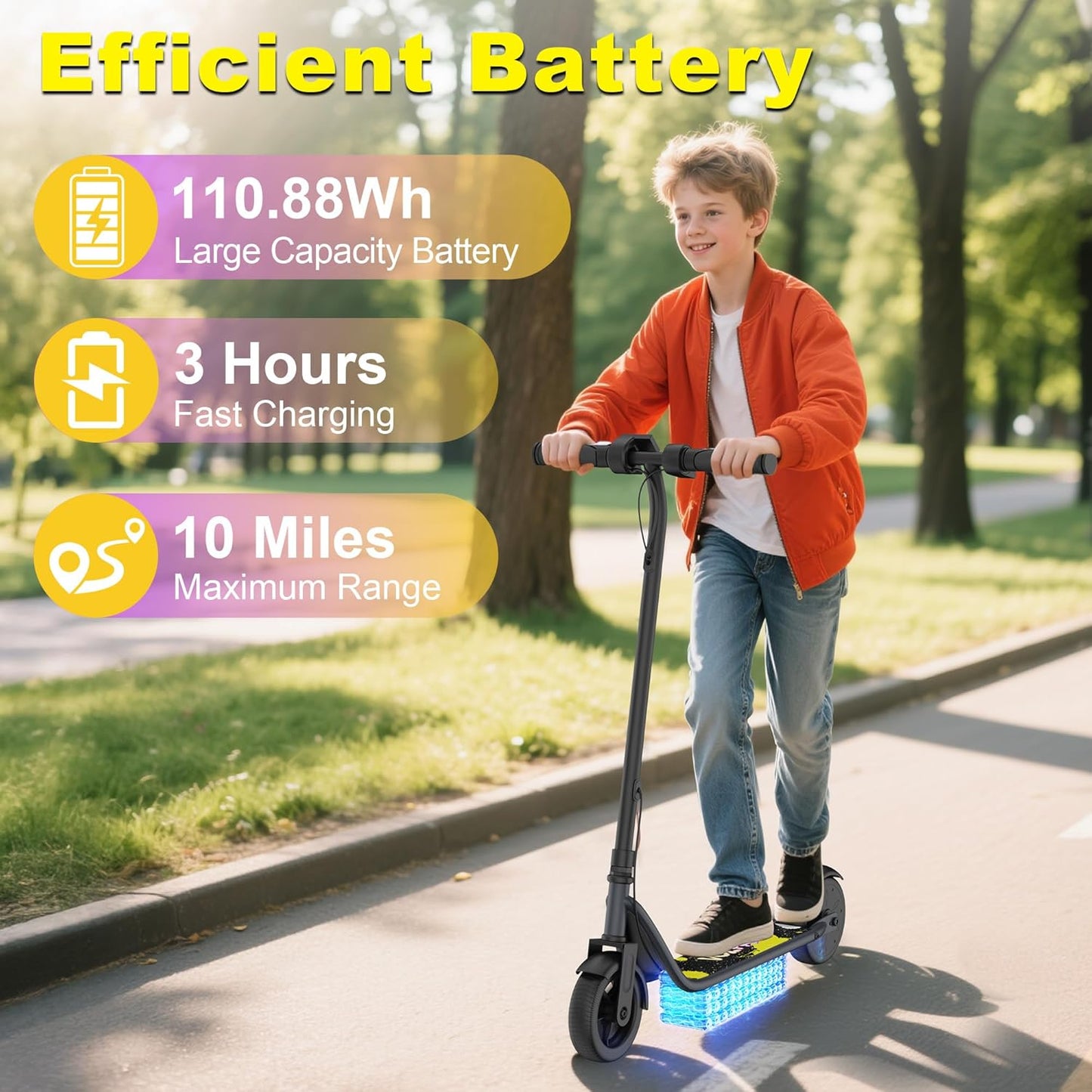 VOLPAM Electric Scooter - Dual Suspension, 19/22MPH, 500W/800W Motor, Long Range Up to 60 Miles, Max Load 264 lbs