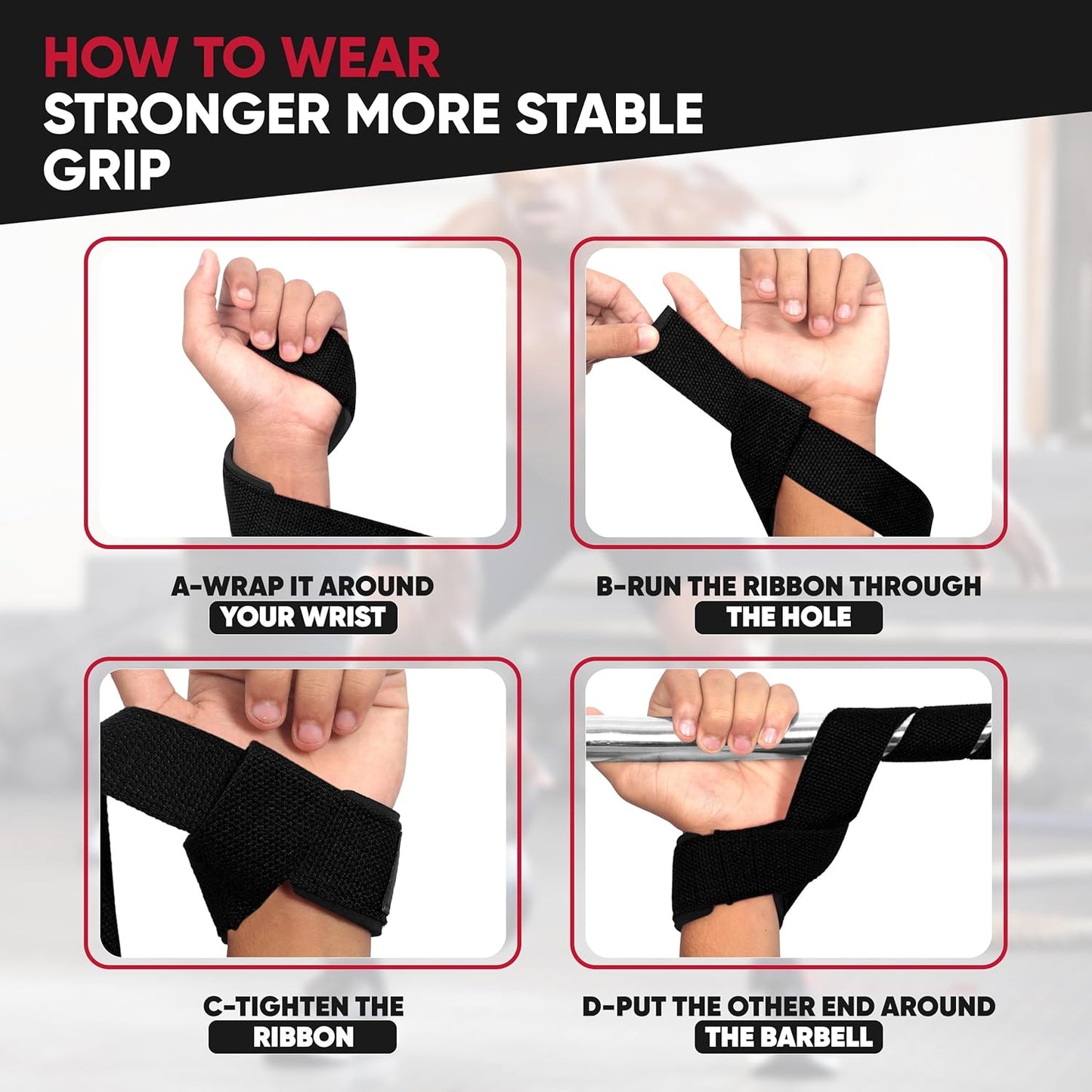 Skiennix Weightlifting Straps - Neoprene-Padded Cotton Wrist Support for Men & Women | Ideal for Bodybuilding & Powerlifting