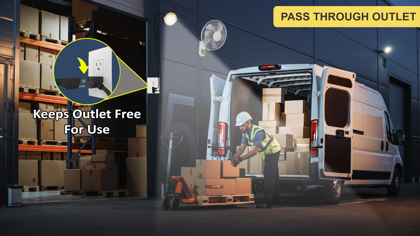 Vergo Industrial 30 Watt Loading Dock Light - IP65 Waterproof 3500 Lumens LED Dock Light with 180 Degree Rotatable Lamp Head, Ideal for Indoor & Outdoor Security, Containers, Warehouses (1 Pack)