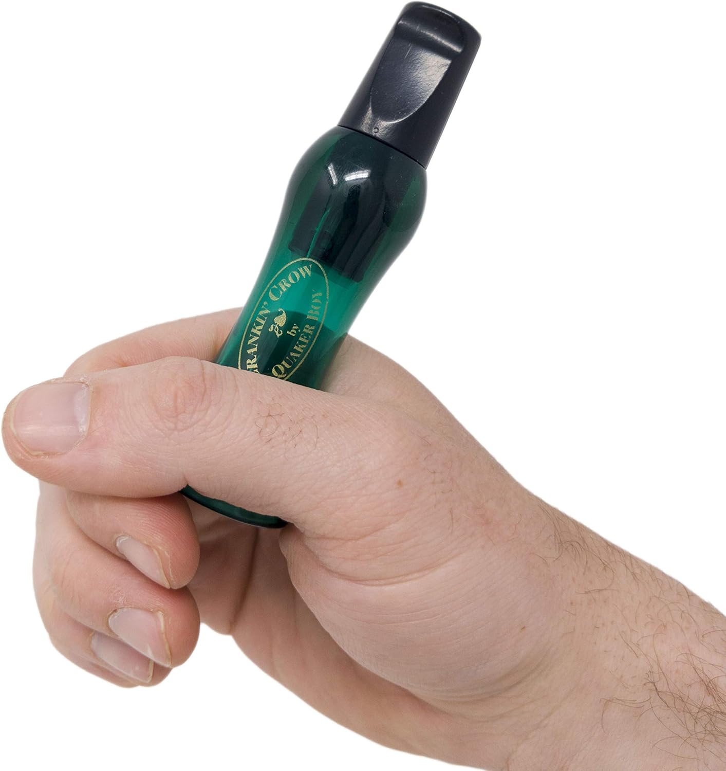 Quaker Boy Crankin' Crow Call - Realistic Sound | Green Color for Effective Calling