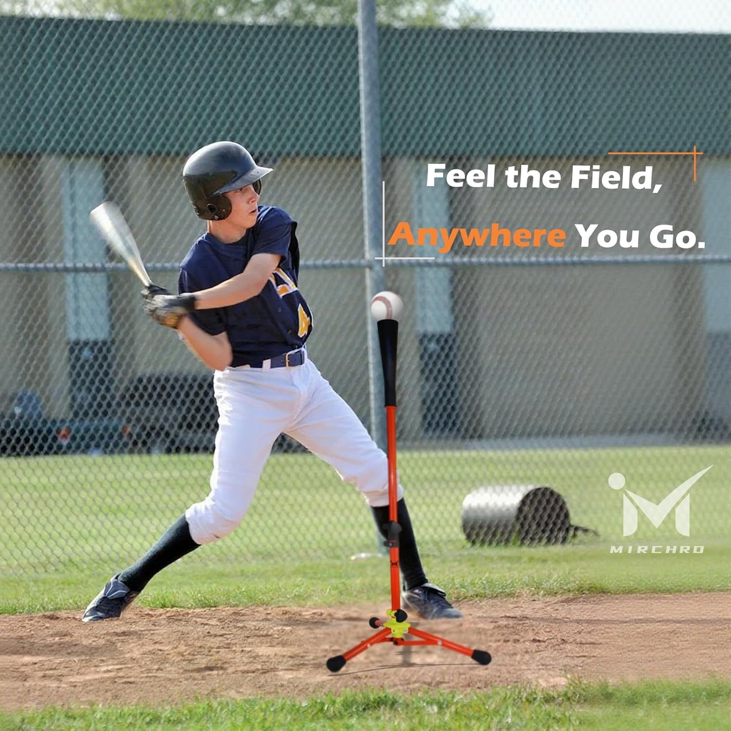 Skiennix Baseball Batting Tee - Adjustable 20-31" Tripod T-Ball Trainer for Kids 3-8 | Portable & Stable