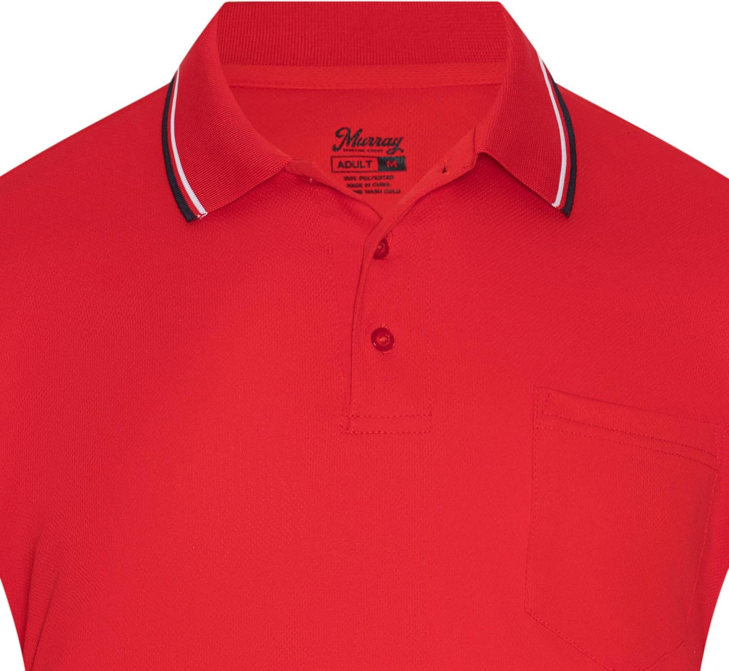 Murray Sporting Goods Polo Umpire Shirt - Short Sleeve Design for Comfort | Perfect Fit for Chest Protector