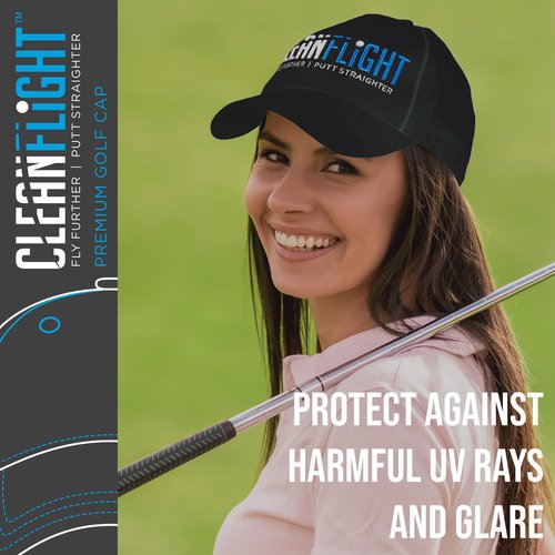 Clean Flight Premium Golf Ball Washer - Hat and Golf Ball Towel Set. Portable Cleaner for Golf Bag or Cart - Best Golf Accessories Gifts for Men & Women. (Washer - Towel - Cap)