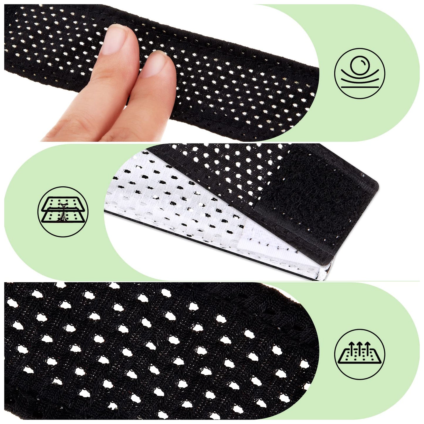Amylove 24 Count Softball Sleeve Holders Jersey Sleeve Ties with Hook and Loop Fasteners Straps for Shirts Scrunchies for T-shirts Soccer Baseball Sports Activities (Black,White)