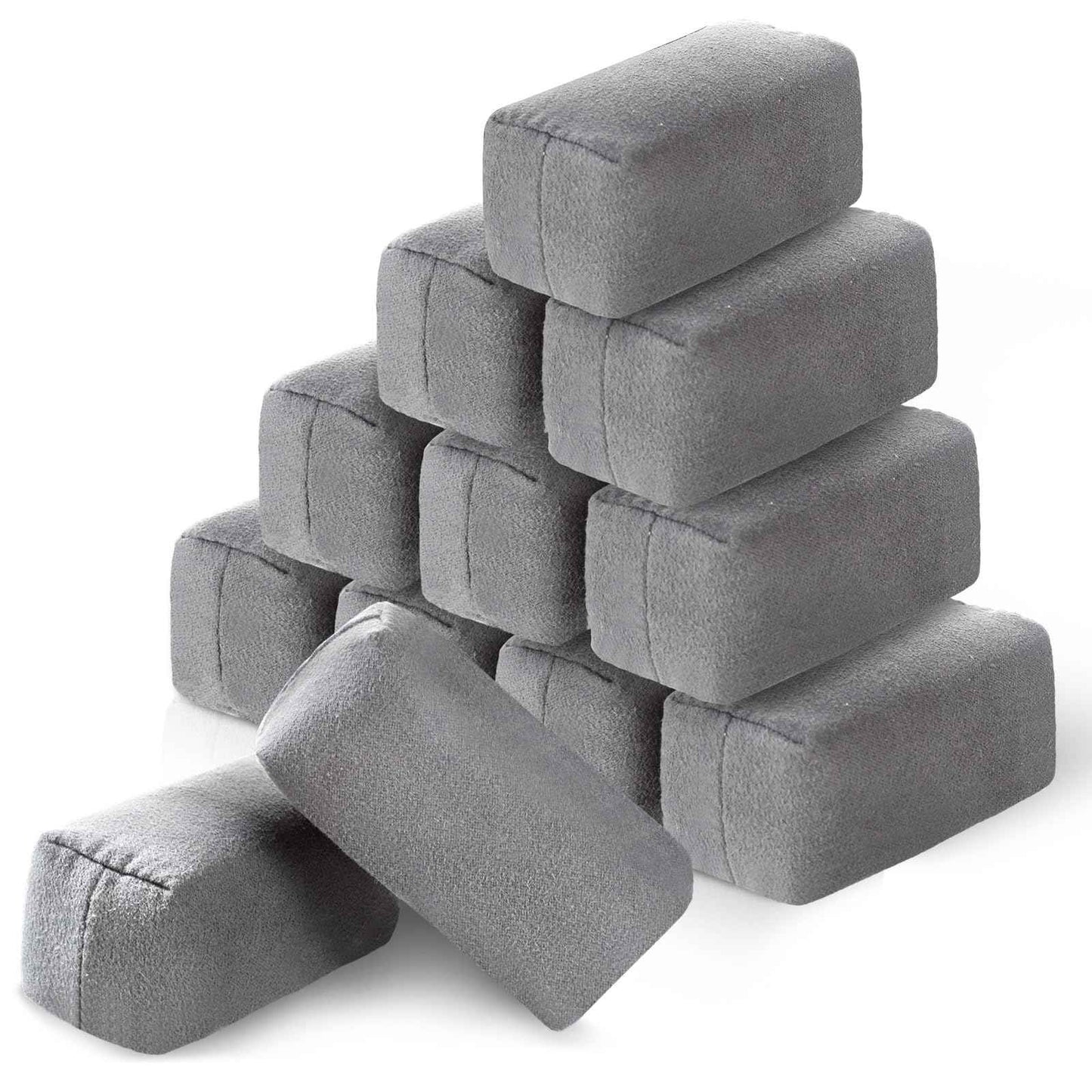 Riakrum 18 Pack Microfiber Applicator Pads Suede Car Detailing Sponge Ceramic Coating Applicator Pads Coating Sponge for Cars Graphene Metal Plastic Trim Ceramic Spray Applying Wax