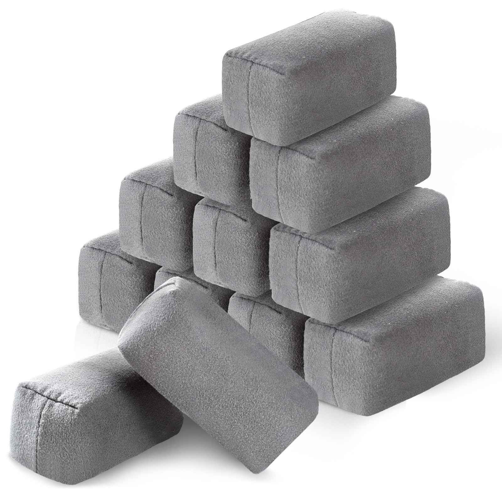 Riakrum 18 Pack Microfiber Applicator Pads Suede Car Detailing Sponge Ceramic Coating Applicator Pads Coating Sponge for Cars Graphene Metal Plastic Trim Ceramic Spray Applying Wax