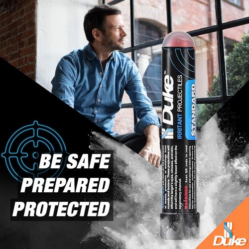 Duke Standard .68 Caliber Self Defense Balls - Pepper Spray Projectiles, 7 Count Tube | 1% PAVA + 1% CS