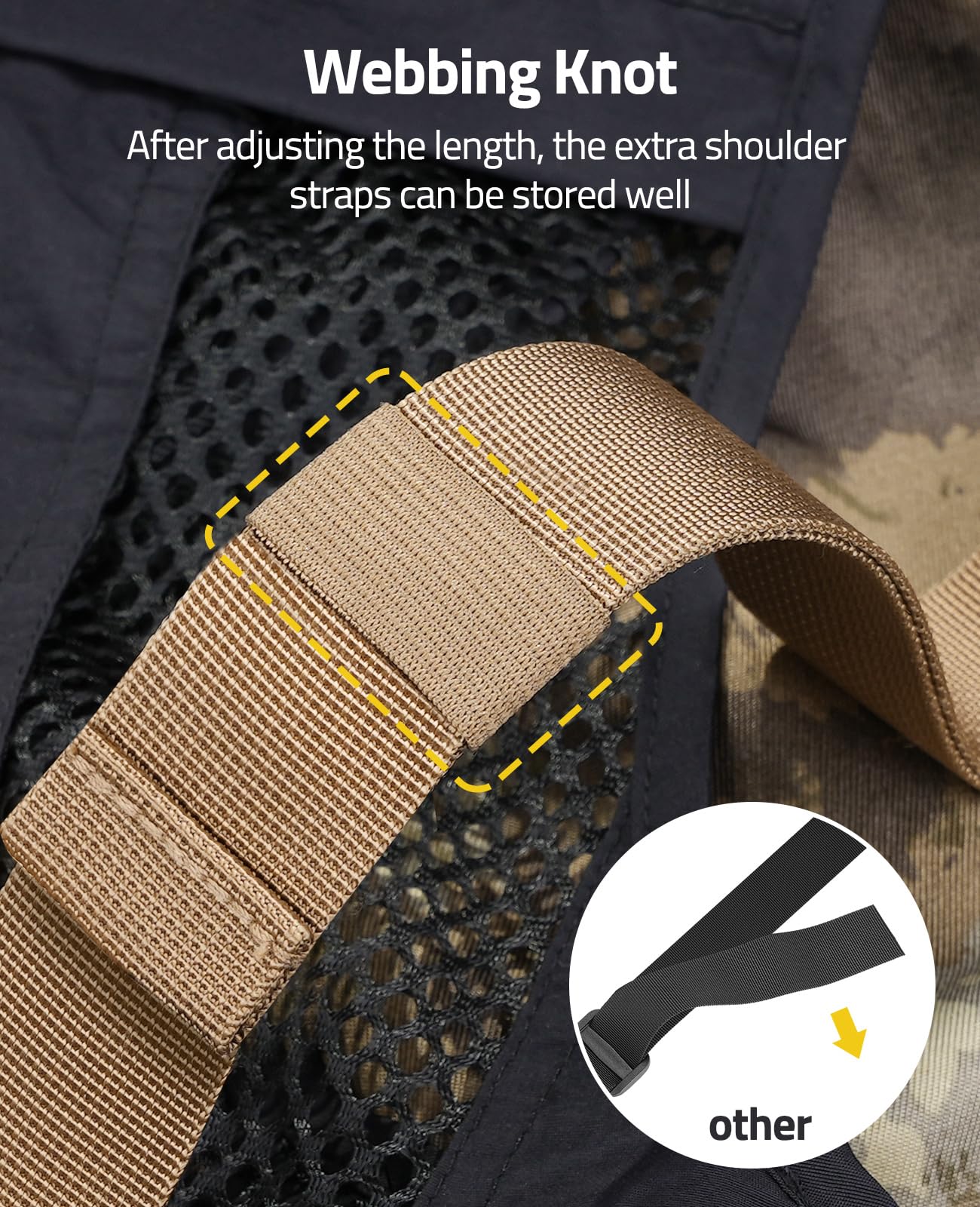 CVLIFE Two Point Sling with 4 Shell Holders and Quick-Grab Handle Shotgun Sling,Wide Shoulder Straps Rifle Sling with Thumb Loop Adjustable Length Khaki